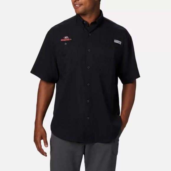 Men's Collegiate PFG Tamiami™ Short Sleeve Shirt - Georgia - Picture 1 of 7
